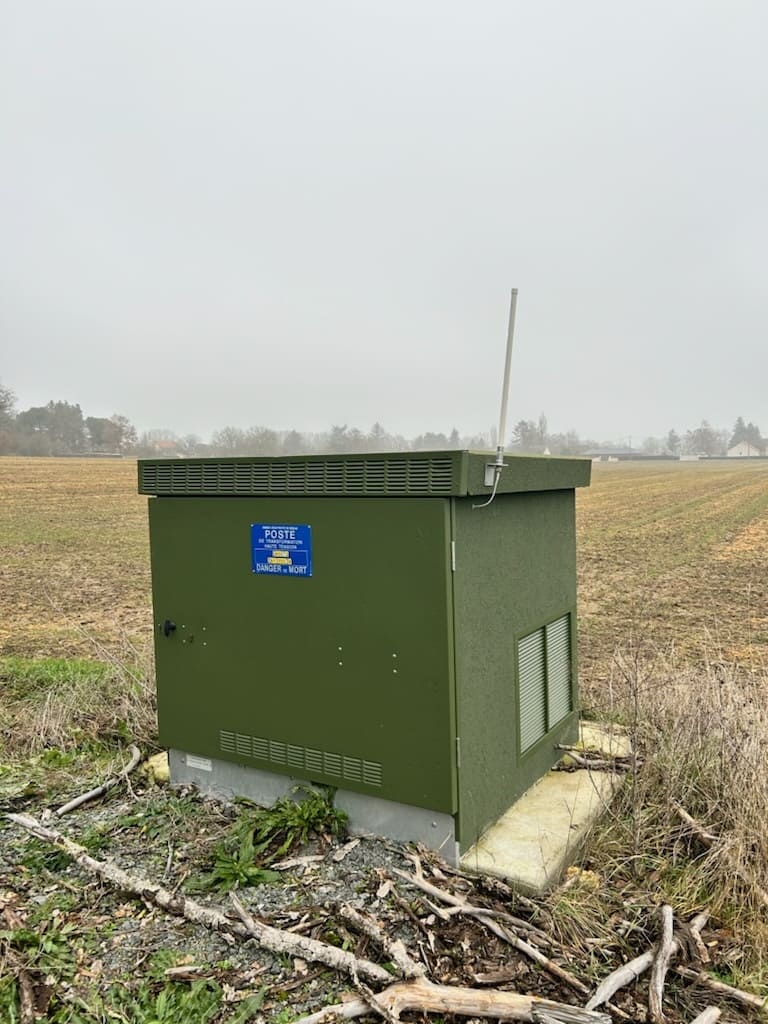 Poste de transformation électrique - élément de préfabrication en béton fibré AraNea Composite